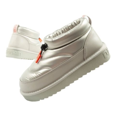 D.Franklin buty śniegowce damskie zimowe modne ocieplane botki srebrne