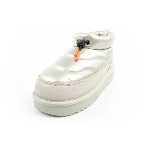 D.Franklin buty śniegowce damskie zimowe modne ocieplane botki srebrne