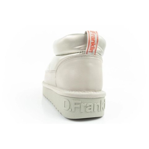 D.Franklin buty śniegowce damskie zimowe modne ocieplane botki srebrne