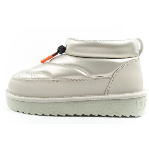 D.Franklin buty śniegowce damskie zimowe modne ocieplane botki srebrne