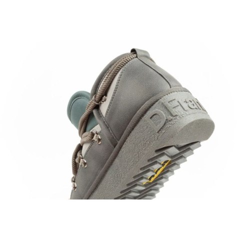 D.Franklin buty śniegowce damskie zimowe modne ocieplane botki szare