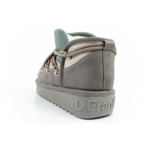 D.Franklin buty śniegowce damskie zimowe modne ocieplane botki szare