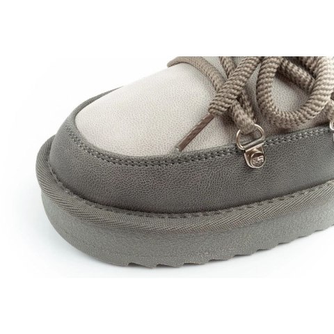 D.Franklin buty śniegowce damskie zimowe modne ocieplane botki szare