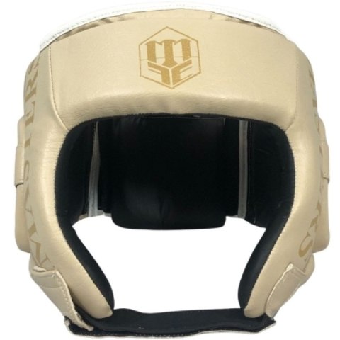 Kask bokserski MASTERS KTOP-PU-MATT beżowy