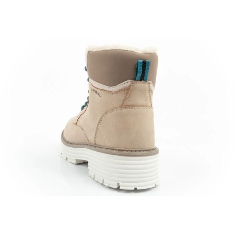 O'neill buty trapery zimowe damskie botki za kostkę ocieplane modne beżowe białe