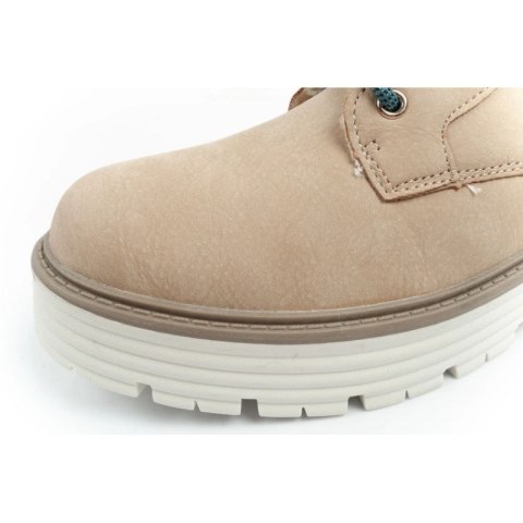 O'neill buty trapery zimowe damskie botki za kostkę ocieplane modne beżowe białe