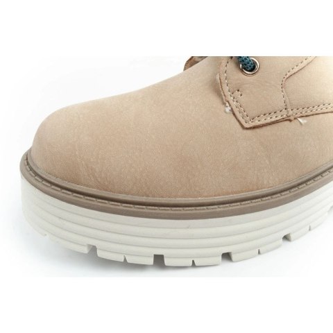 O'neill buty trapery zimowe damskie botki za kostkę ocieplane modne beżowe białe