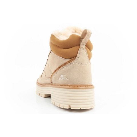 O'neill buty trapery zimowe damskie botki za kostkę ocieplane modne beżowe brązowe
