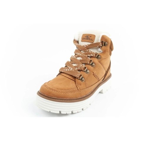 O'neill buty trapery zimowe damskie botki za kostkę ocieplane modne brązowe