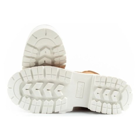 O'neill buty trapery zimowe damskie botki za kostkę ocieplane modne brązowe