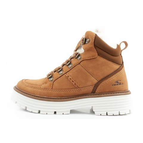 O'neill buty trapery zimowe damskie botki za kostkę ocieplane modne brązowe