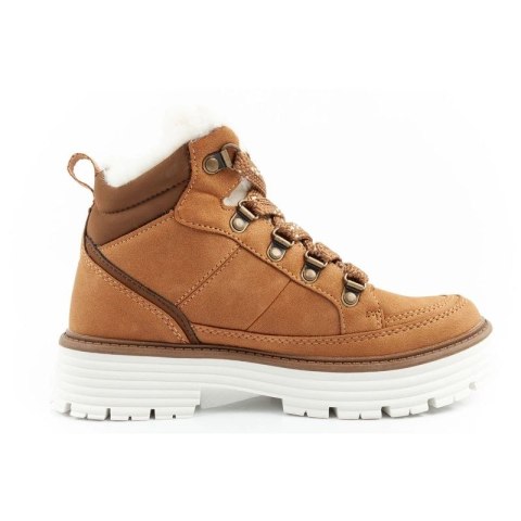 O'neill buty trapery zimowe damskie botki za kostkę ocieplane modne brązowe