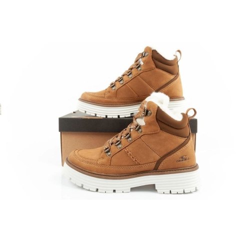 O'neill buty trapery zimowe damskie botki za kostkę ocieplane modne brązowe