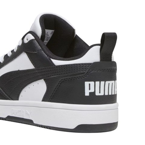 Buty dla dzieci Puma Rebound V6 Lo Mid biało-czarne 393833 01