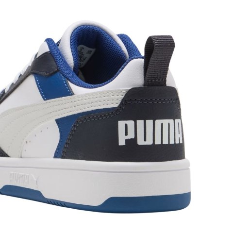 Buty dla dzieci Puma Rebound V6 Lo Mid biało-niebieskie 393833 28