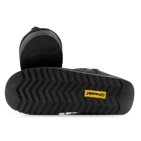 D.Franklin buty śniegowce damskie zimowe modne futerko ocieplane czarne wysokie