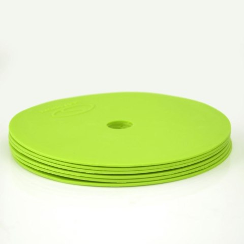 Płaskie znaczniki pola - okrągłe 15 cm - 12x zielony SMJ sport ZPO-G