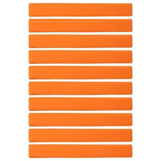 Płaskie znaczniki pola - pasy 51x6cm 10szt. jaskrawe pomarańczowe SMJ sport ZPP-O