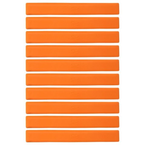 Płaskie znaczniki pola - pasy 51x6cm 10szt. jaskrawe pomarańczowe SMJ sport ZPP-O
