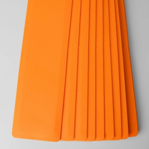 Płaskie znaczniki pola - pasy 51x6cm 10szt. jaskrawe pomarańczowe SMJ sport ZPP-O