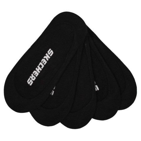 Skechers 5pk Womens Non Terry Socks S110703-BLK Czarne 36-40