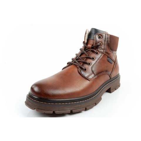 Wrangler Noah buty męskie sztyblety trzewiki eleganckie ocieplane brązowe