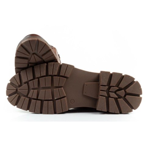 Wrangler Noah buty męskie sztyblety trzewiki eleganckie ocieplane brązowe