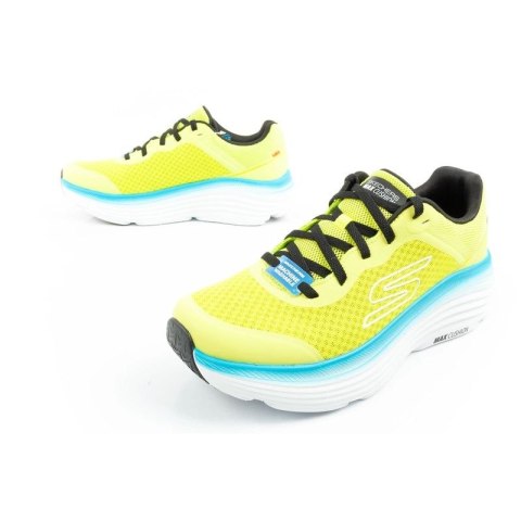 Skechers Max Cushioning buty męskie sportowe do biegania lekkie limonkowe