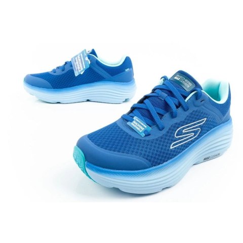 Skechers Max Cushioning buty męskie sportowe do biegania lekkie niebieskie