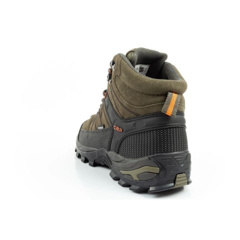 CMP Rigel buty męskie trekkingowe skóra trwałe wodoodporne za kostkę oliwkowe