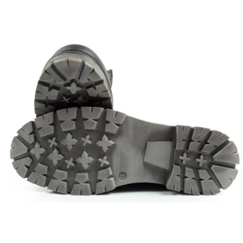 Wrangler Allan Mid buty męskie sztyblety trzewiki eleganckie skórzane czarne