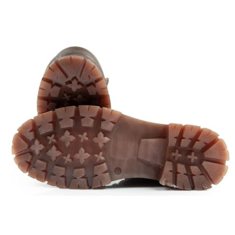 Wrangler Allan Mid buty męskie sztyblety trzewiki eleganckie skórzane zielone brązowe