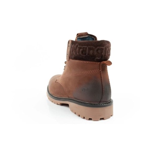 Wrangler Arch Fur buty męskie sztyblety trzewiki eleganckie ocieplane brązowe