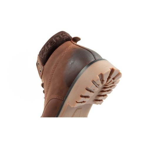 Wrangler Arch Fur buty męskie sztyblety trzewiki eleganckie ocieplane brązowe