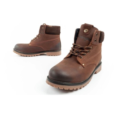 Wrangler Arch Fur buty męskie sztyblety trzewiki eleganckie ocieplane brązowe