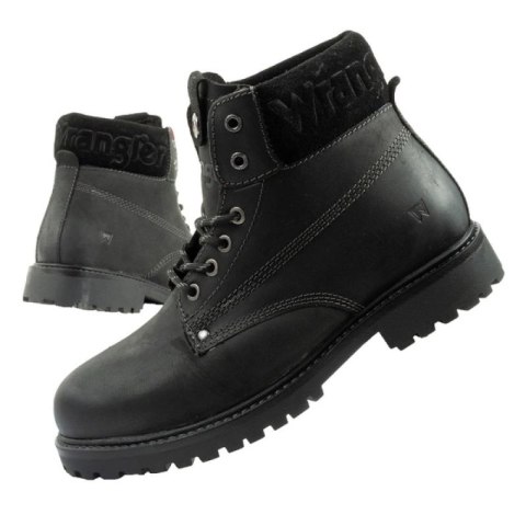 Wrangler Arch Fur buty męskie sztyblety trzewiki eleganckie ocieplane czarne
