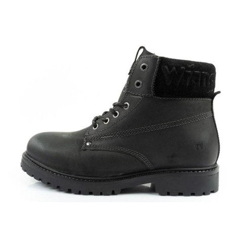 Wrangler Arch Fur buty męskie sztyblety trzewiki eleganckie ocieplane czarne