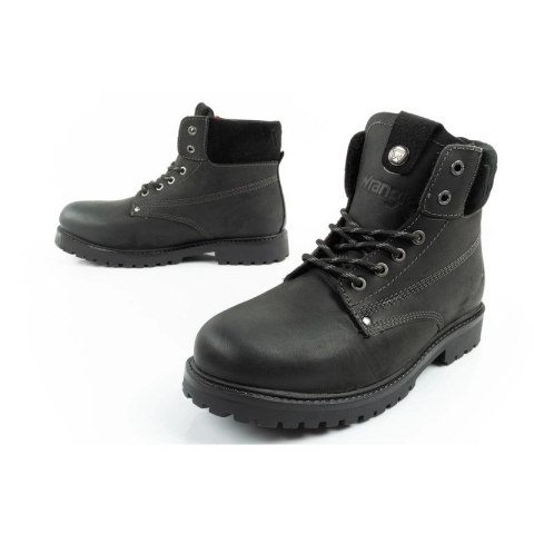 Wrangler Arch Fur buty męskie sztyblety trzewiki eleganckie ocieplane czarne