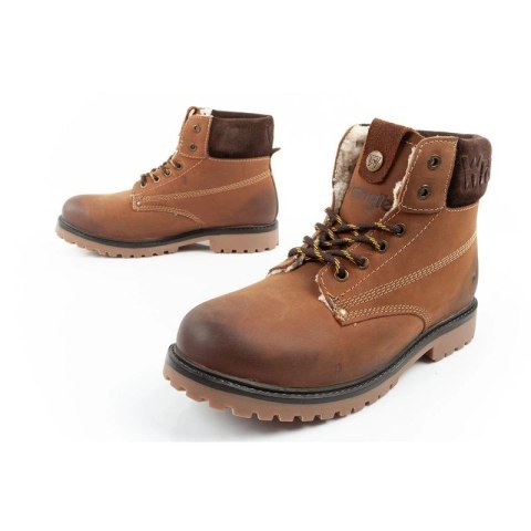 Wrangler Arch Fur buty męskie sztyblety trzewiki eleganckie ocieplane skóra naturalna