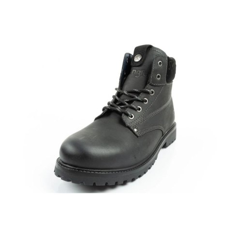 Wrangler Arch buty męskie sztyblety trzewiki eleganckie naturalna skóra czarne