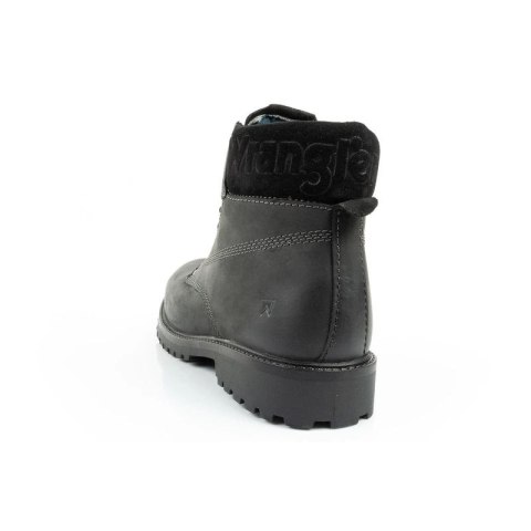 Wrangler Arch buty męskie sztyblety trzewiki eleganckie naturalna skóra czarne