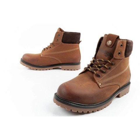 Wrangler Arch buty męskie sztyblety trzewiki eleganckie skóra naturalna brązowe