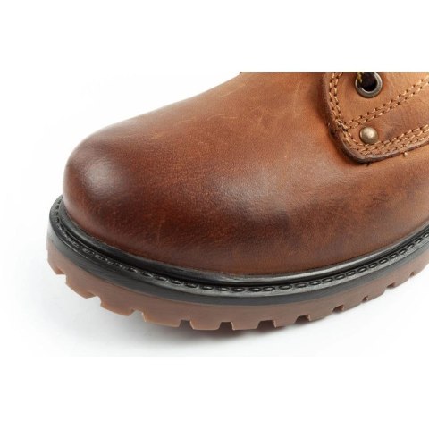 Wrangler Yuma buty męskie sztyblety trzewiki eleganckie skórzane brązowy biały