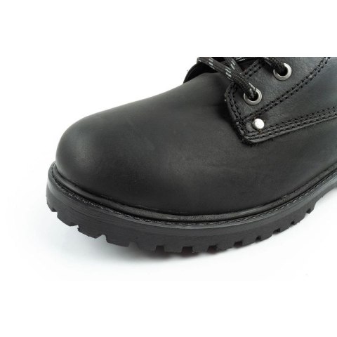 Wrangler Yuma buty męskie sztyblety trzewiki eleganckie skórzane czarne