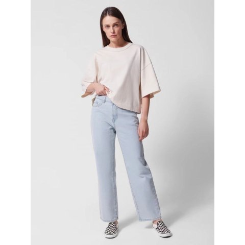 Jeansy straight z prostymi nogawkami damskie Outhorn