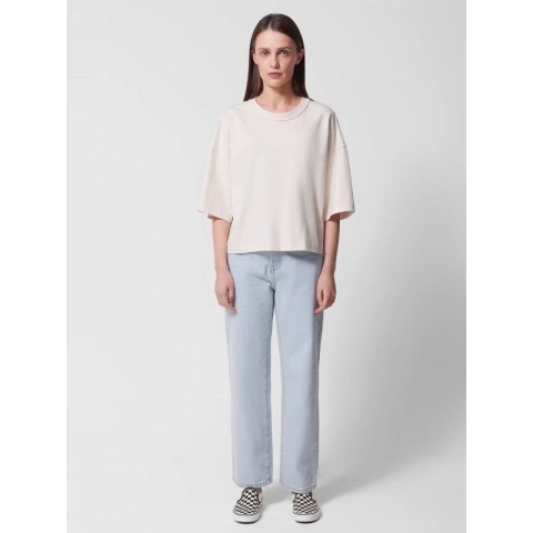 Jeansy straight z prostymi nogawkami damskie Outhorn