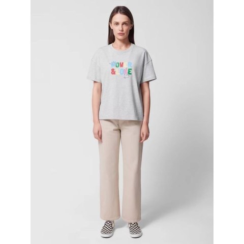 Jeansy straight z prostymi nogawkami damskie Outhorn