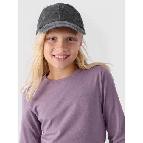 Longsleeve regular gladki dziewczęcy 4F Junior 4FJWMM00TLONF318-51S