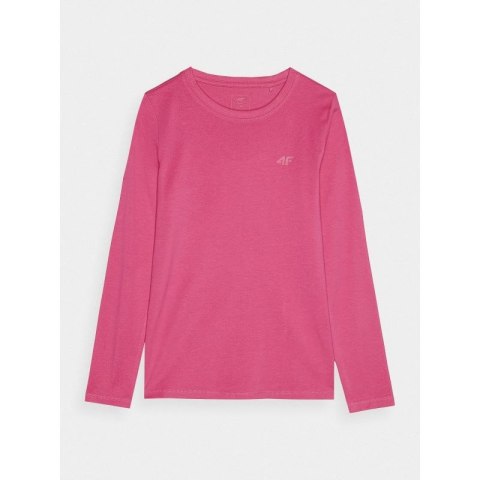 Longsleeve regular gladki dziewczęcy 4F Junior 4FJWMM00TLONF318-55S