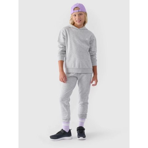 Bluza dresowa nierozpinana z kapturem dziewczęca 4F Junior 4FJWMM00TSWSF1316-27M